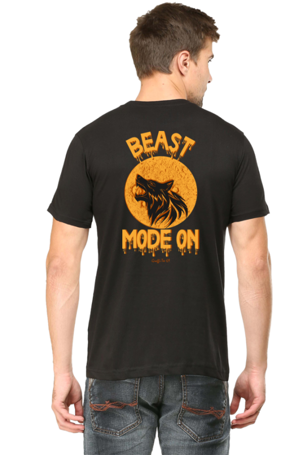 Round Neck T-Shirt - Beast Mode - Black