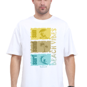 Wanderlust 69 - Beach Vibes - Men's Oversized T-Shirt