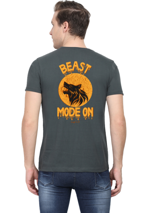 Round Neck T-Shirt - Beast Mode On - Image 3