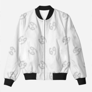 Six-T-Nine - Unisex All Over Printed Bomber Jacket - White
