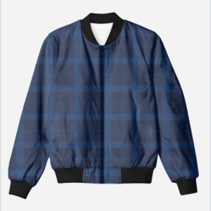 Retro Check - Unisex All Over Printed Bomber Jacket – Denim