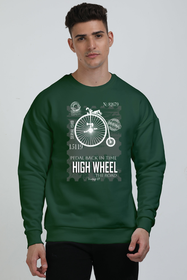Vintage 69 - High Wheel - Unisex Heavyweight Oversized Sweatshirt - Image 2