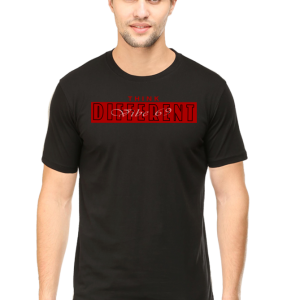 Round Neck T-Shirt - Think Different - Black