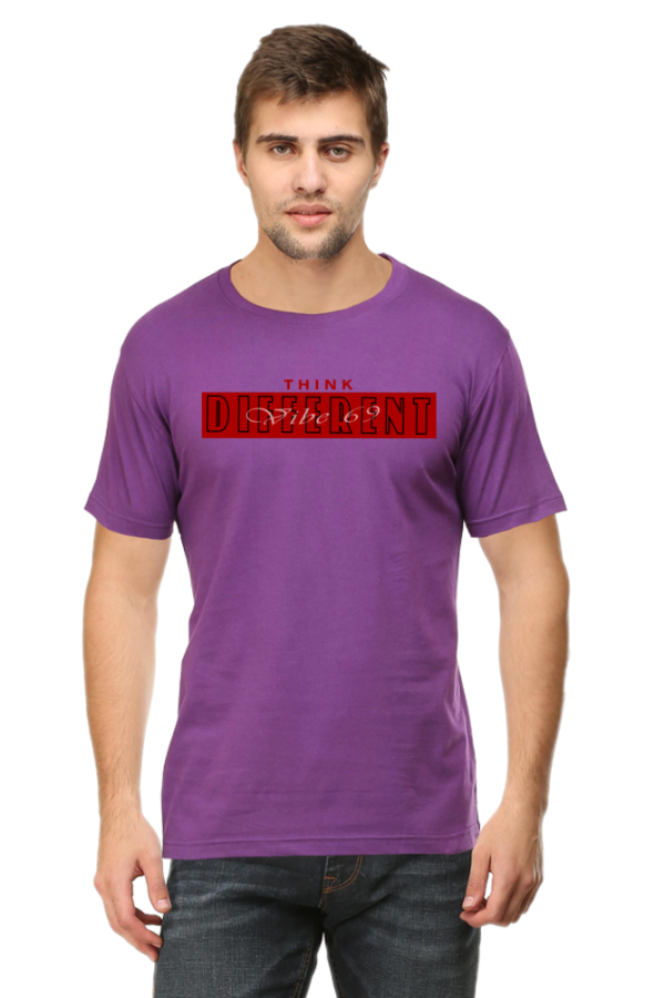Round Neck T-Shirt - Think Different - Image 4