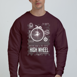 Vintage 69 - High Wheel - Unisex Heavyweight Oversized Sweatshirt