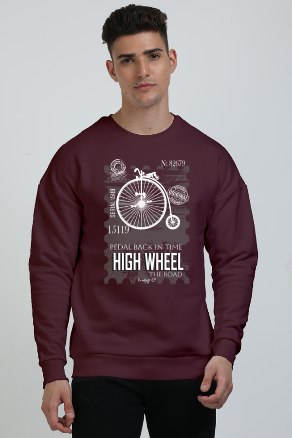Vintage 69 - High Wheel - Unisex Heavyweight Oversized Sweatshirt