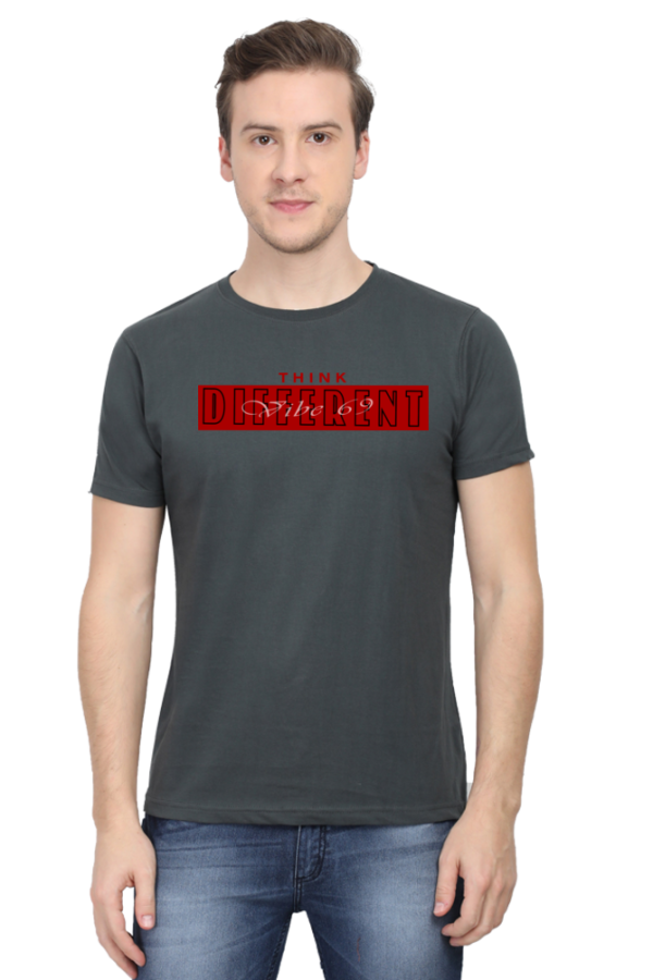 Round Neck T-Shirt - Think Different - Image 2