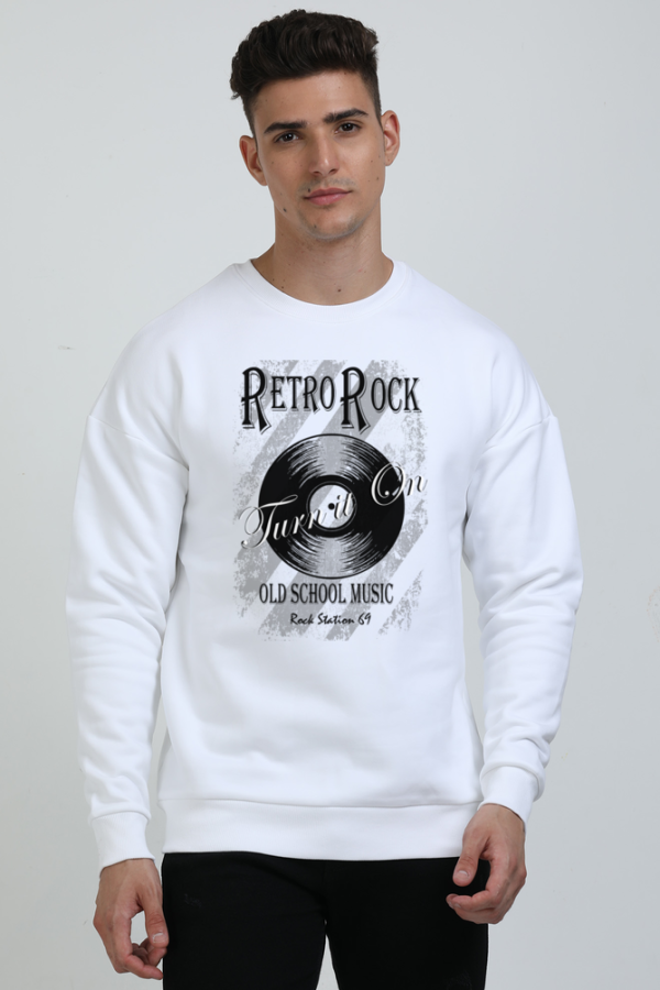 Street Style - Retro Rock - Unisex Heavyweight Oversized Sweatshirt - Image 3
