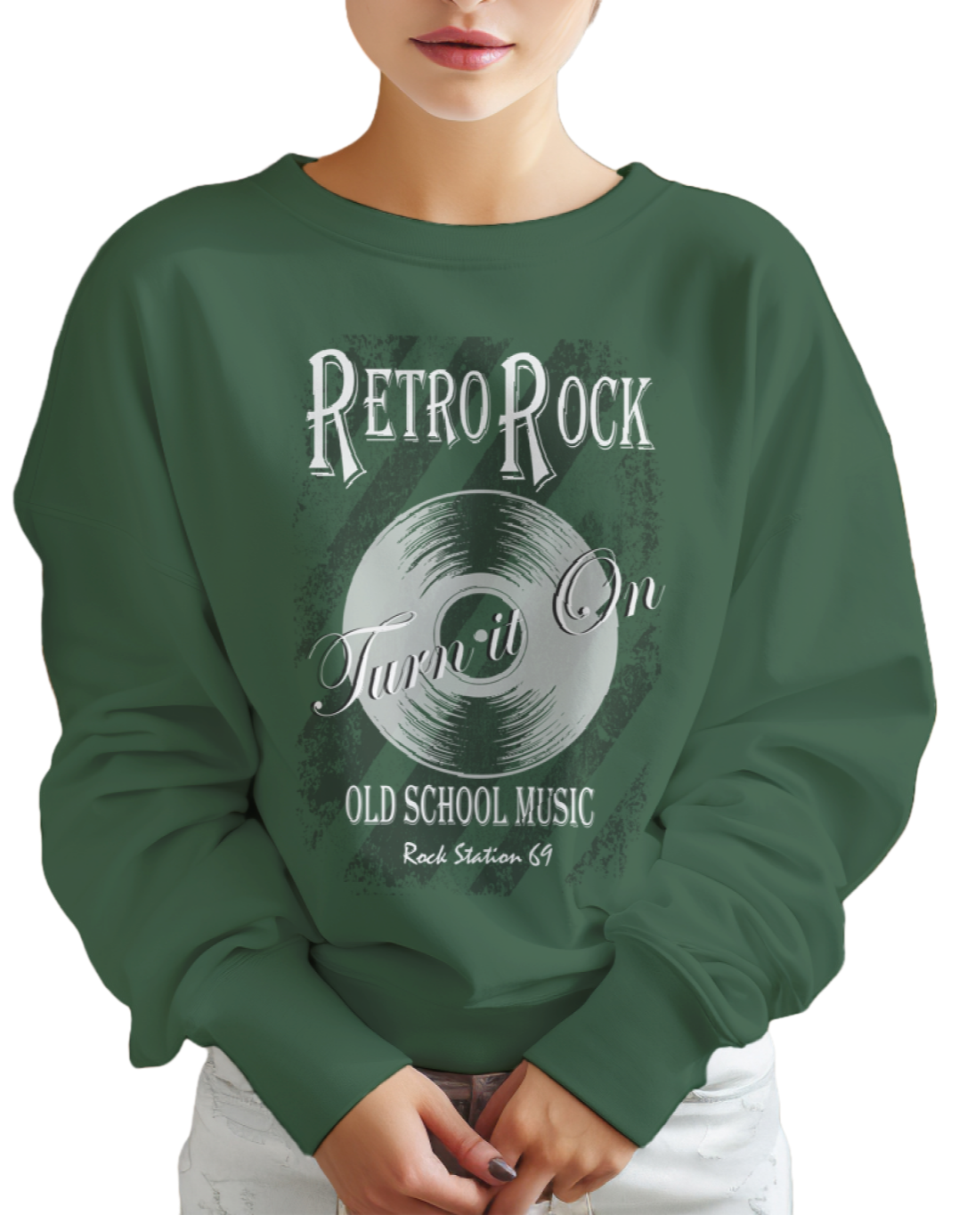 Street Style - Retro Rock - Unisex Heavyweight Oversized Sweatshirt
