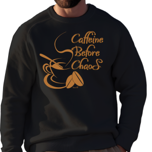 Java 69 - Caffine Before Chaos - Unisex Heavyweight Oversized Sweatshirt