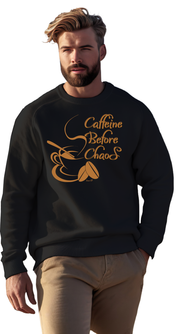 Java 69 - Caffine Before Chaos - Unisex Heavyweight Oversized Sweatshirt