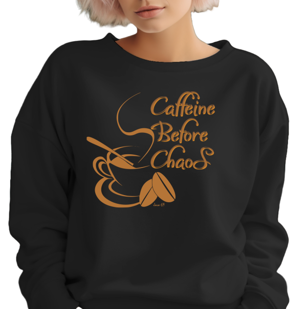Java 69 - Caffine Before Chaos - Unisex Heavyweight Oversized Sweatshirt - Image 2