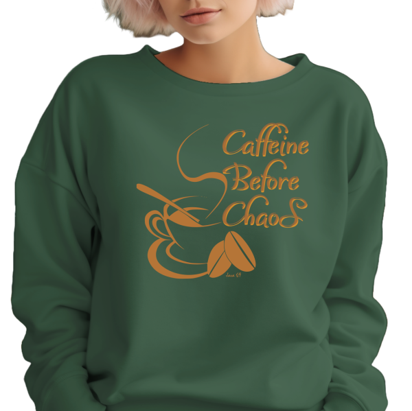 Java 69 - Caffine Before Chaos - Unisex Heavyweight Oversized Sweatshirt - Image 9