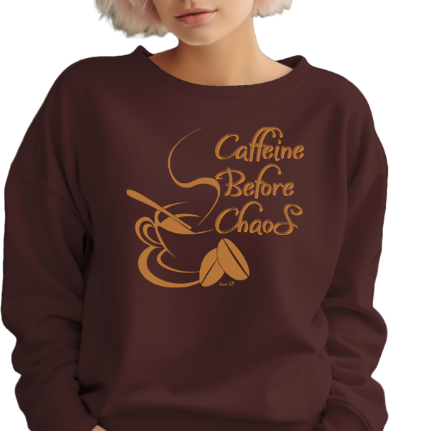 Java 69 - Caffine Before Chaos - Unisex Heavyweight Oversized Sweatshirt - Image 7
