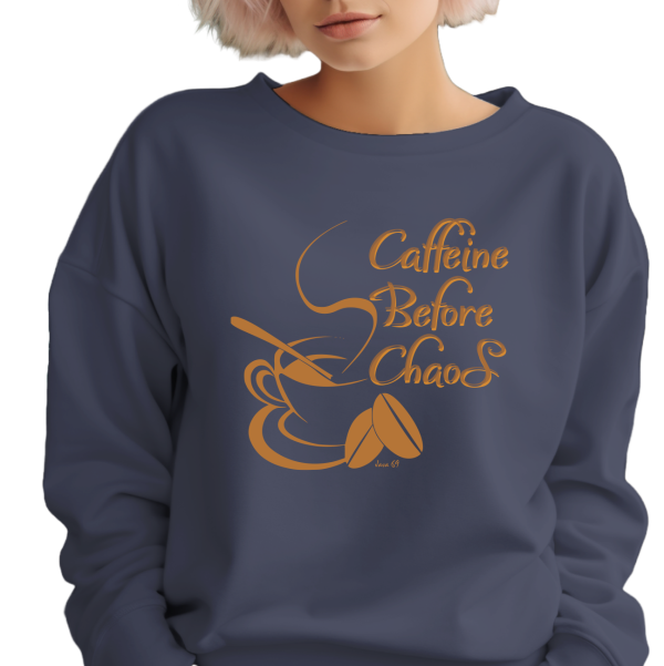 Java 69 - Caffine Before Chaos - Unisex Heavyweight Oversized Sweatshirt - Image 5