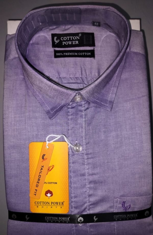 Cotton Power - Men's Premium 100% Cotton Dress Shirt - Image 20
