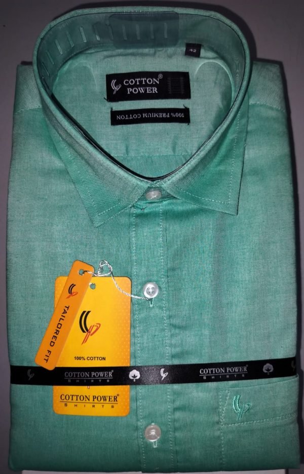 Cotton Power - Men's Premium 100% Cotton Dress Shirt - Image 14