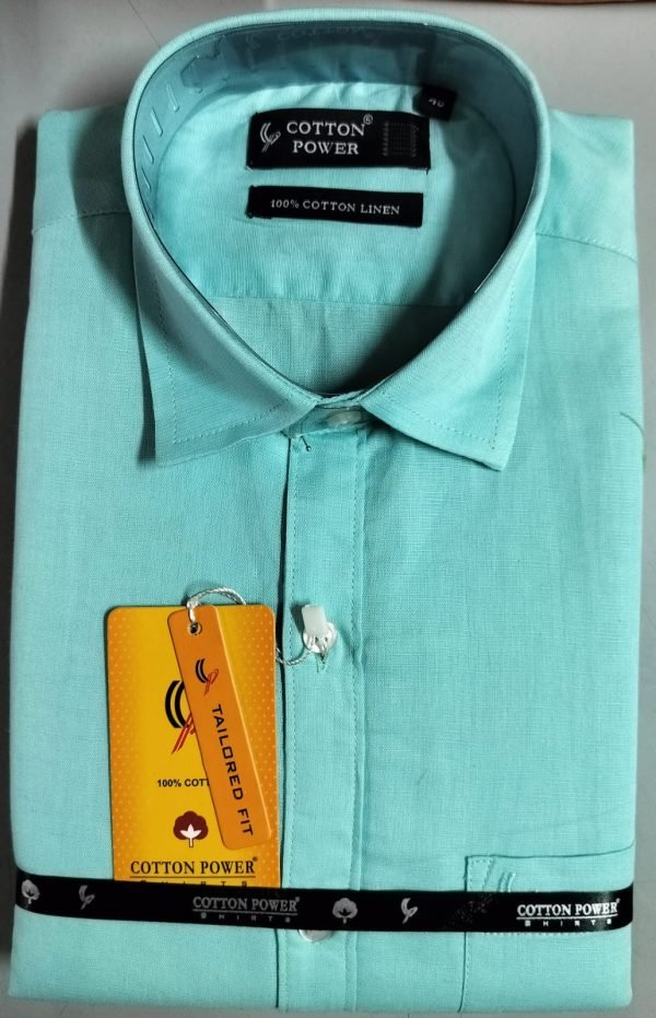 Cotton Power - Men's Premium Cotton-Linen Formal Shirt - Image 18