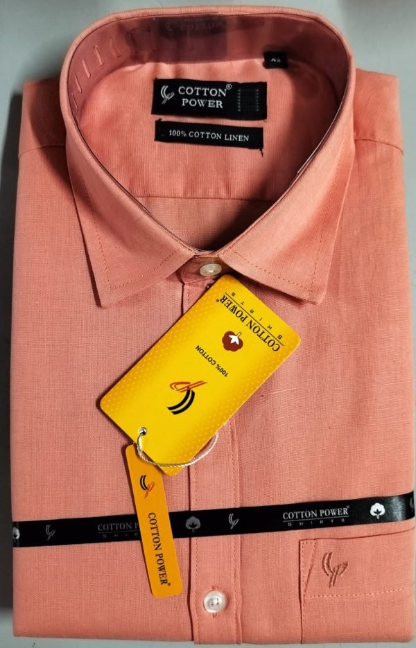 Cotton Power - Men's Premium Cotton-Linen Formal Shirt - Image 15