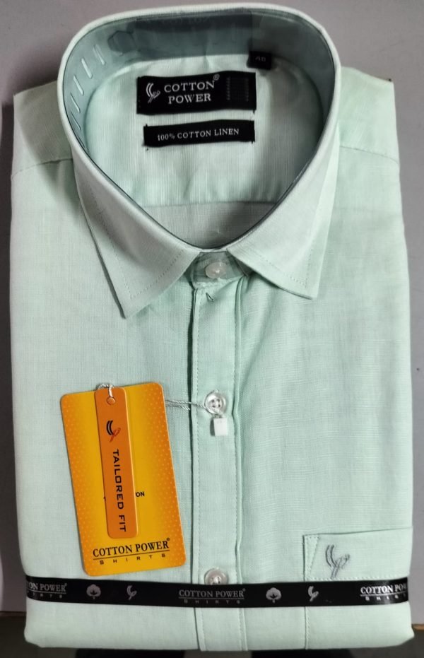 Cotton Power - Men's Premium Cotton-Linen Formal Shirt - Image 12