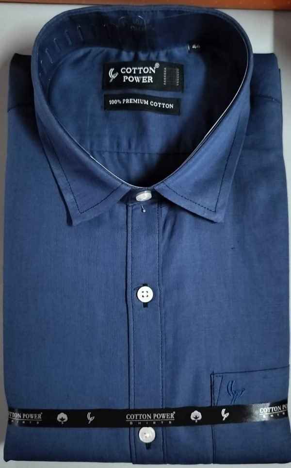 Cotton Power - Men's Premium Cotton-Linen Formal Shirt - Image 10