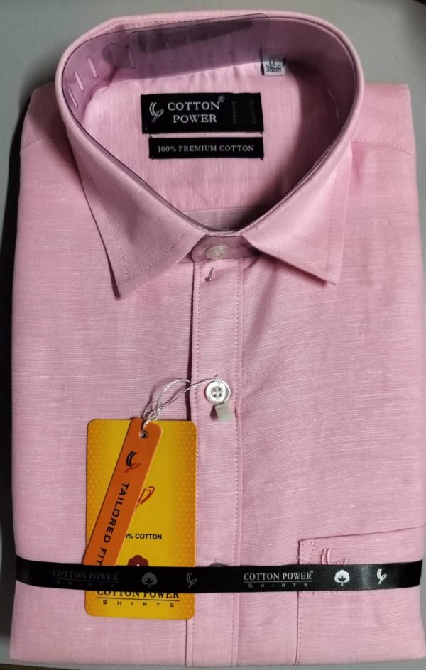 Cotton Power - Men's Premium Cotton-Linen Formal Shirt - Image 9