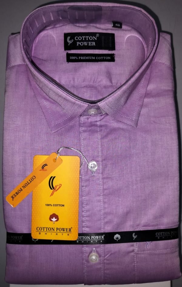 Cotton Power - Men's Premium 100% Cotton Dress Shirt - Image 8