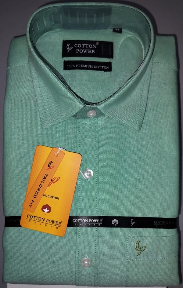 Cotton Power - Men's Premium 100% Cotton Dress Shirt - Image 4