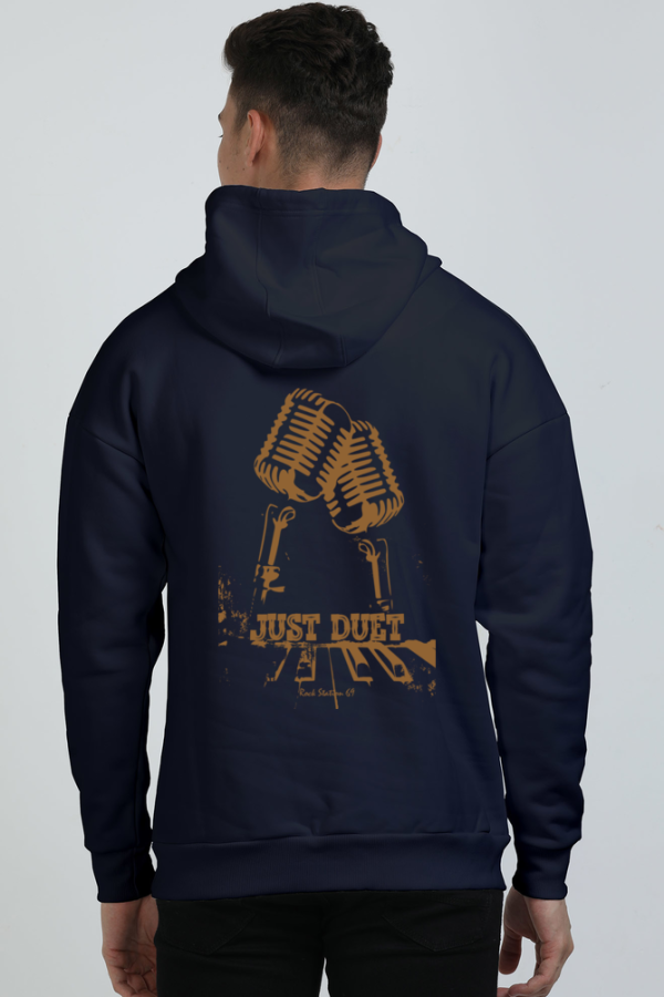 Rock Station 69 - Just Duet - Unisex Oversized Hoodie - Image 5