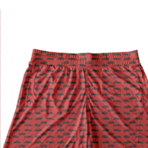 Printed Shorts Vintage Car - Crimson