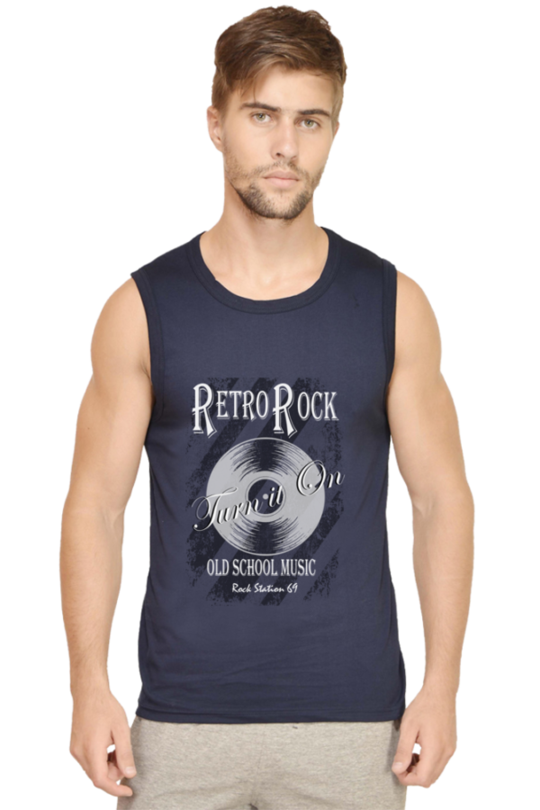 Sleeveless T-Shirt - Rock Station 69 - Retro Rock - Image 3