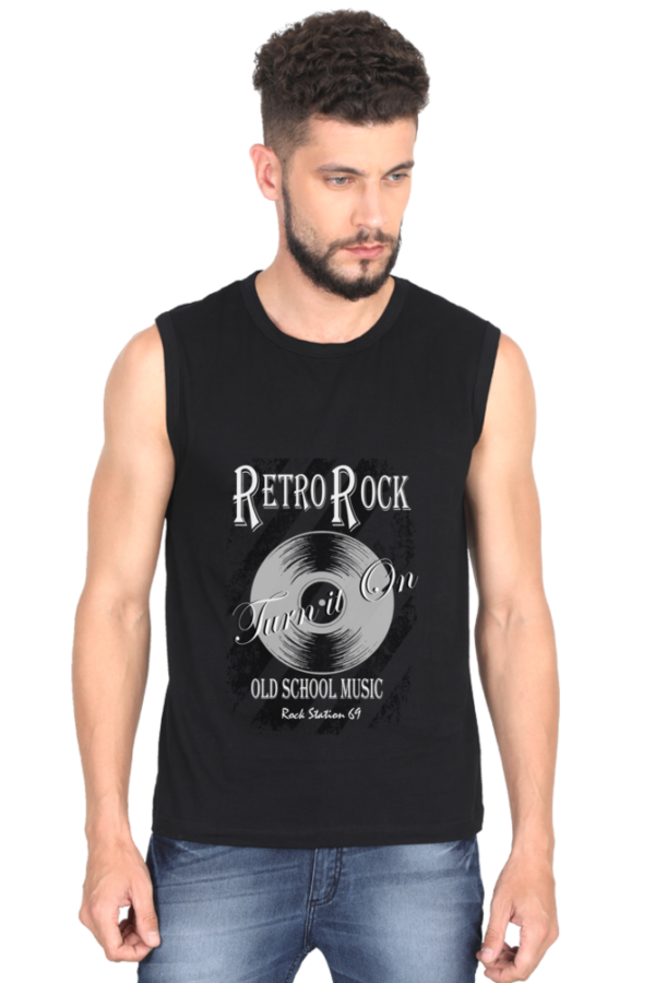 Sleeveless T-Shirt - Rock Station 69 - Retro Rock - Image 4