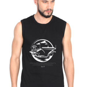 Sleeveless T-Shirt Buzzing The Tower - Black