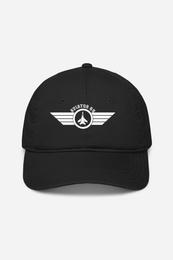 Aviator 69 - Wings - Unisex Baseball Cap - White - Image 4