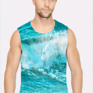 Splash 69 - Make Waves - Printed Sleeveless T-Shirt