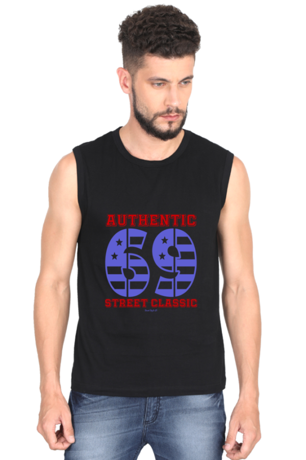 Sleeveless T-Shirt - Black