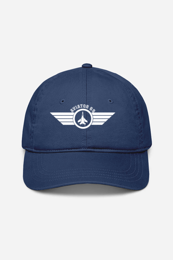 Aviator 69 - Wings - Unisex Baseball Cap - White - Image 3