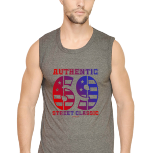 Sleeveless T-Shirt - Charcoal Melange