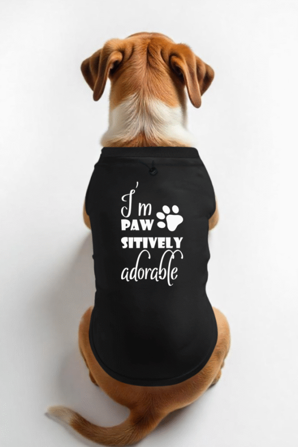 Woof 69 - Pawsitively Adorable - Dog T-Shirt - Image 2