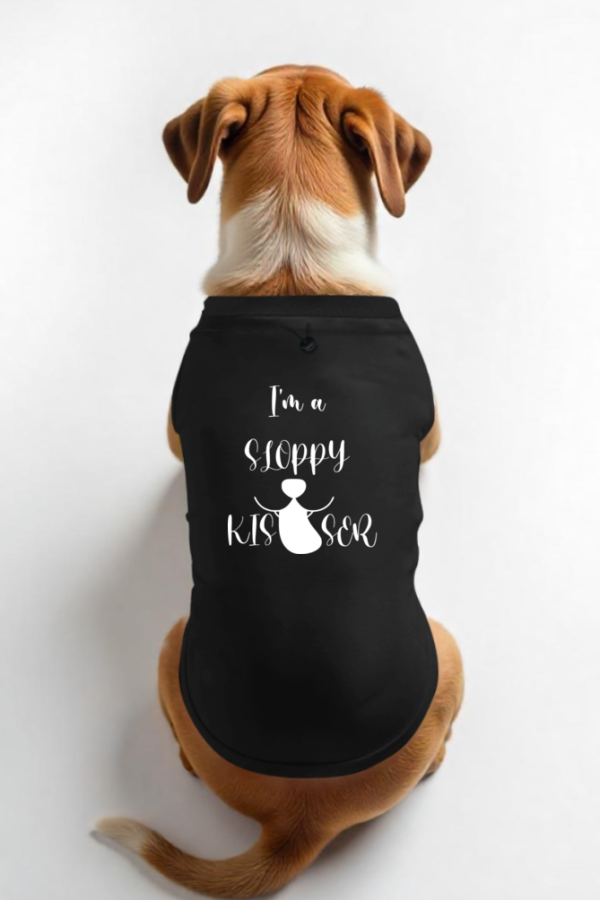 Dog T-Shirt - Sloppy Kisser - Black