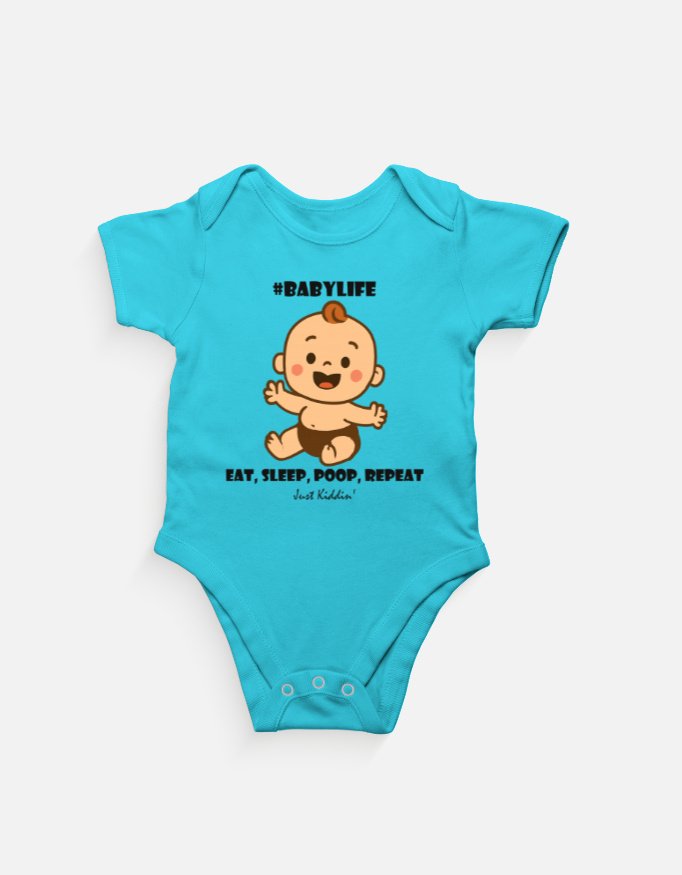 Baby Romper - Baby Life - Sky Blue