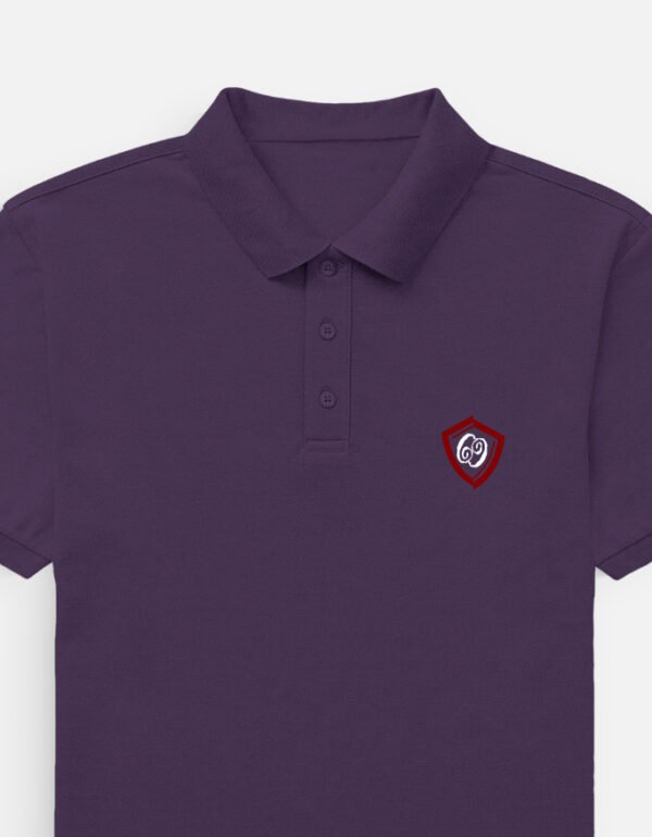 Polo T-Shirt - Motif - Purple
