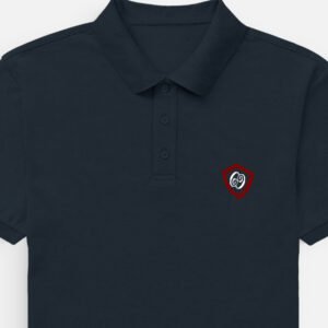Polo T-Shirt - Motif - Navy Blue