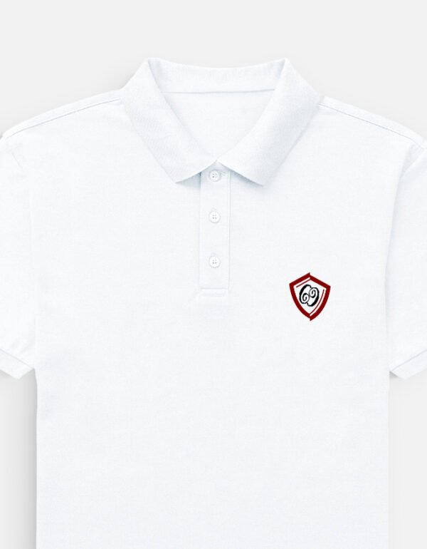 Polo T-Shirt - Motif - White