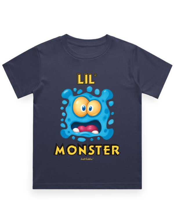 Kids T-Shirt - Lil Monster - Navy Blue