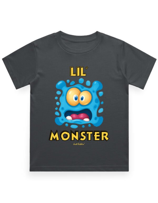 Kids T-Shirt - Lil Monster - Steel Grey