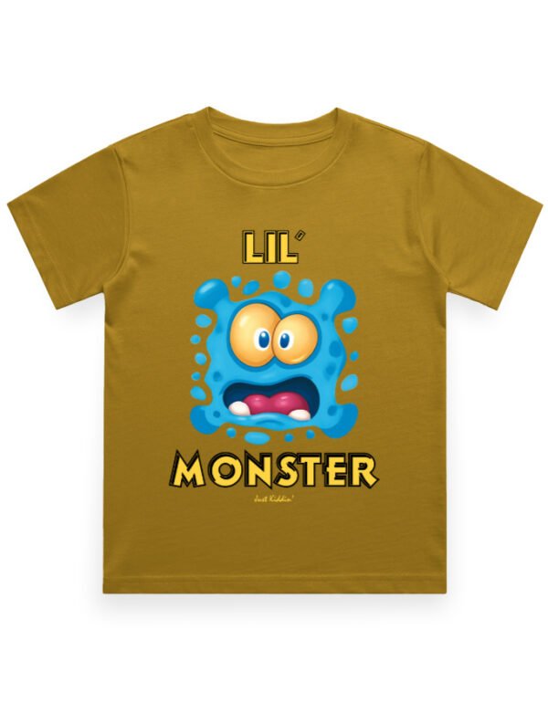Kids T-Shirt - Lil Monster - Mustard Yellow