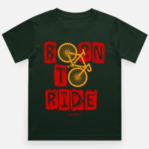 Kids T-Shirt - Born To Rode - Black