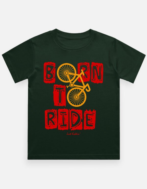 Kids T-Shirt - Born To Rode - Black