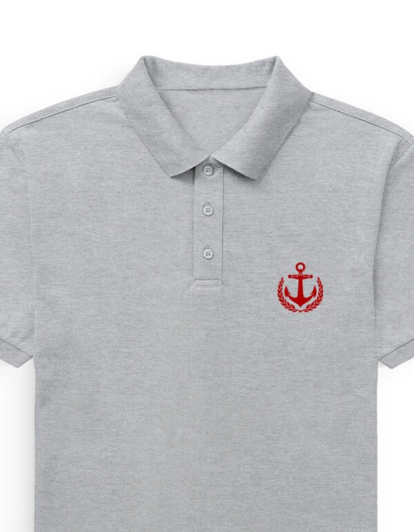 Polo T-Shirt - Seafarer 69 - Grey Melange